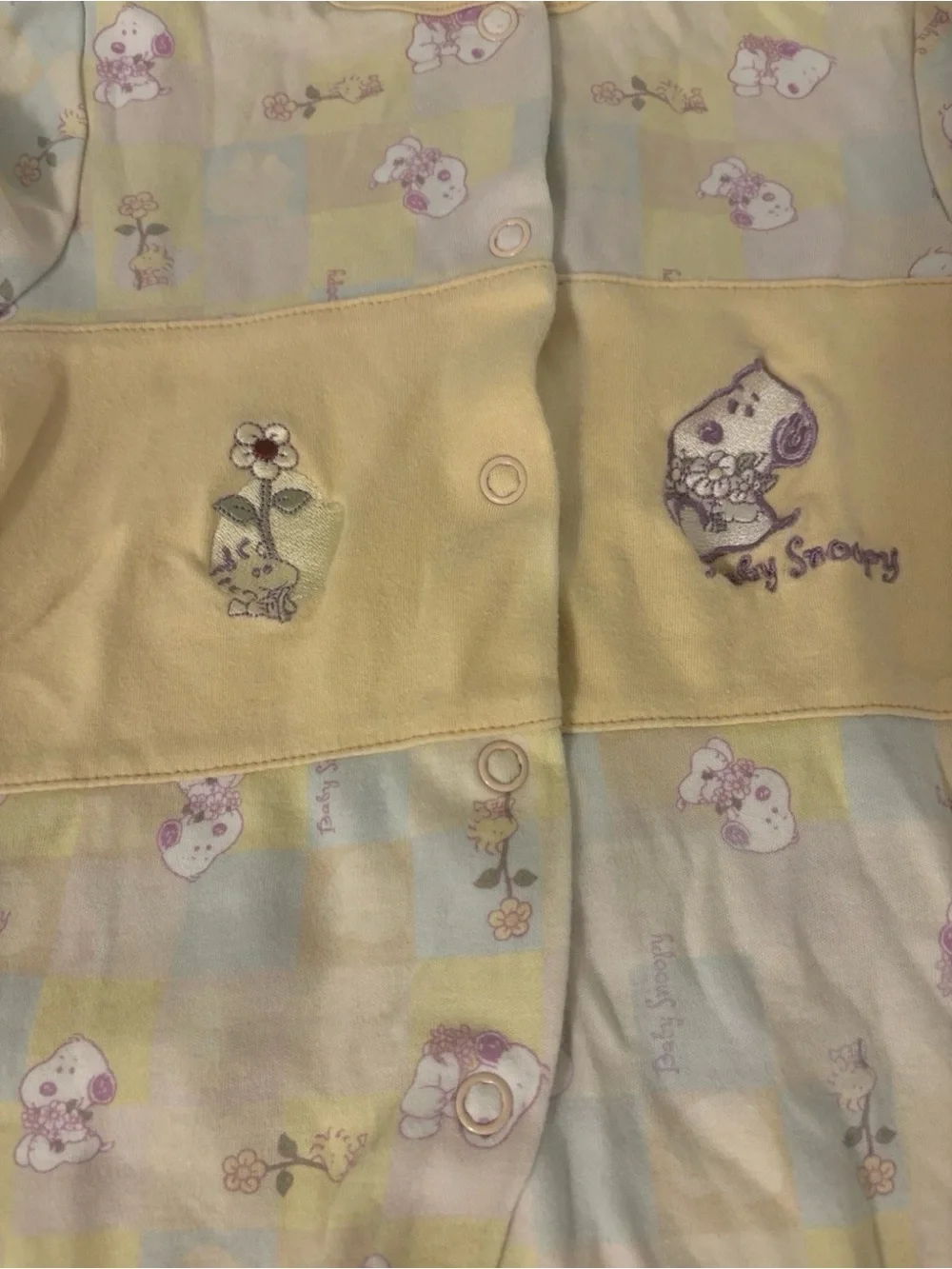 Baby Snoopy Yellow Sleeper